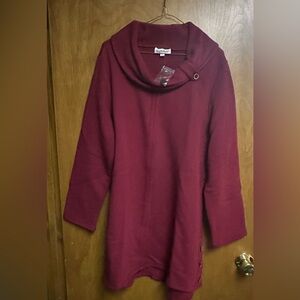 NorthStyle Deep Maroon Cowl Neck Sweater NWT